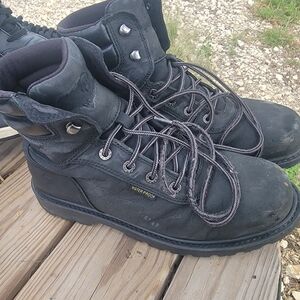 Wolverine Men's Waterproof Black  Work Boots